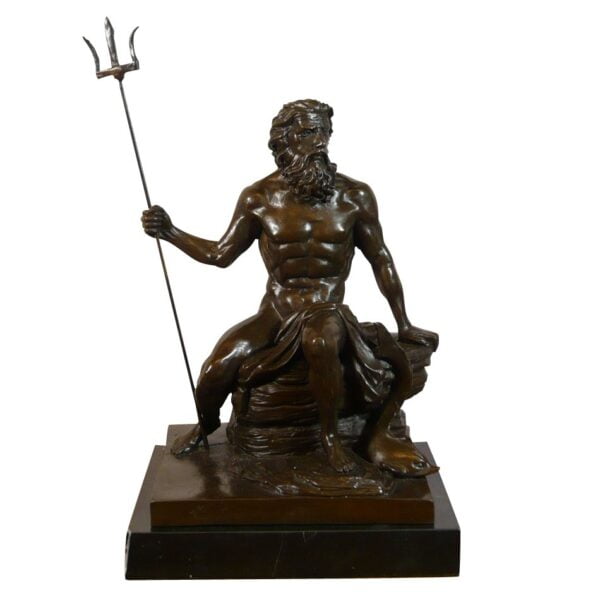 Statue en bronze de Neptune - Sculptures de dieux et déesses -