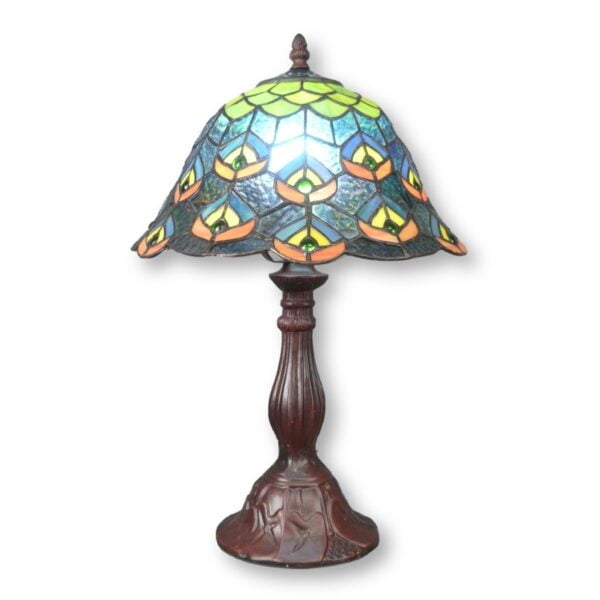 Lampe Tiffany peacock - Lampes de table