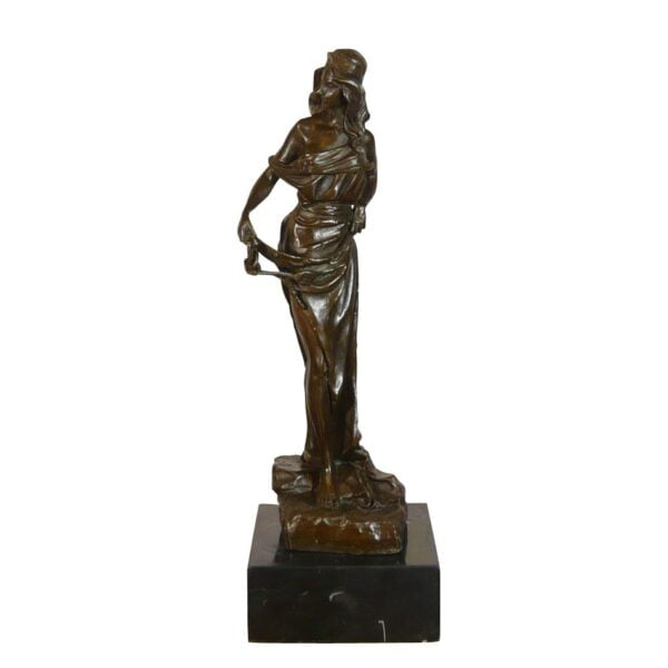 Sculpture en bronze femme déesse grecque ou romaine - Statue bronze
